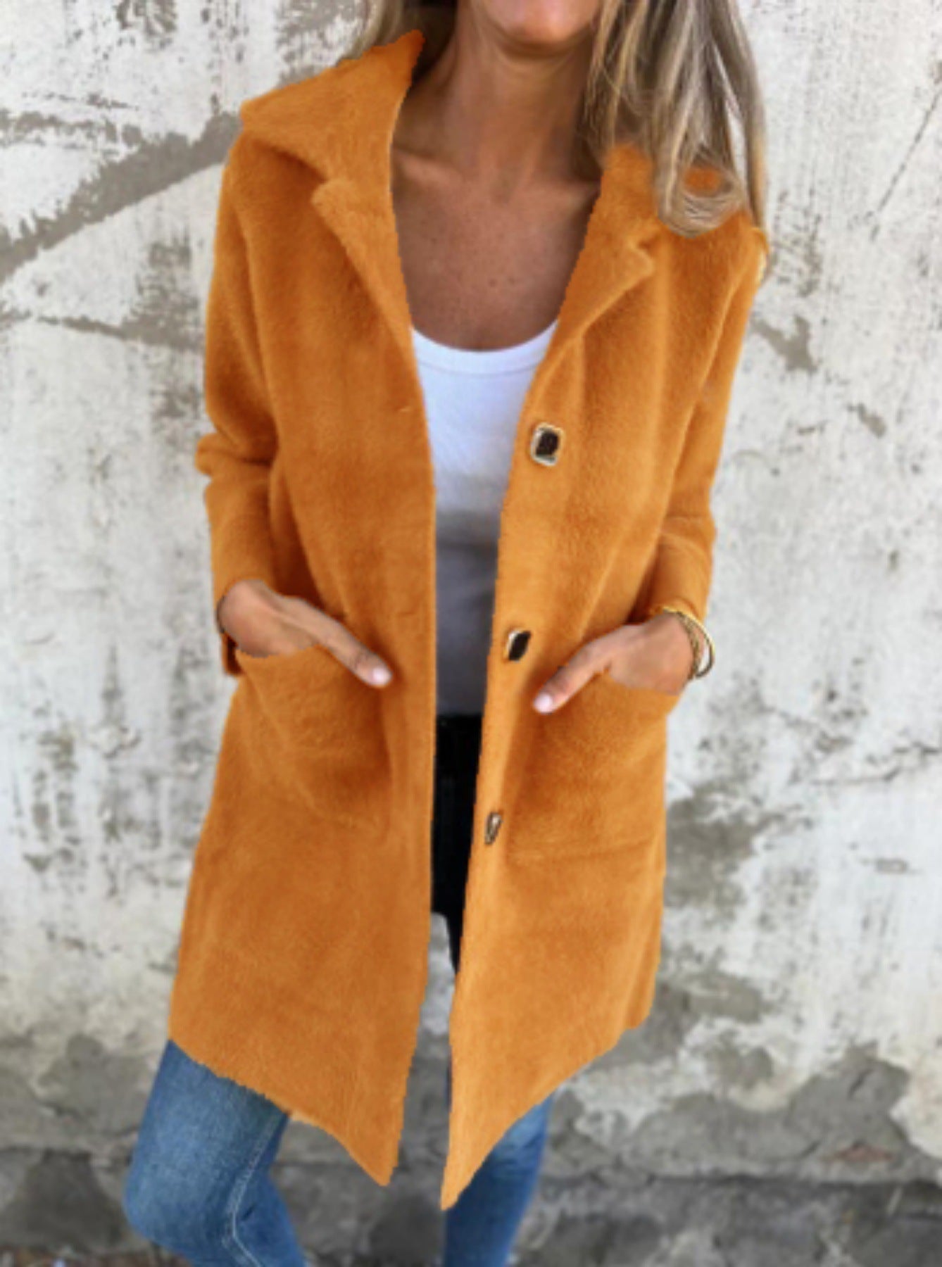 Effortless Chic Fuzzy Knit Outerwear