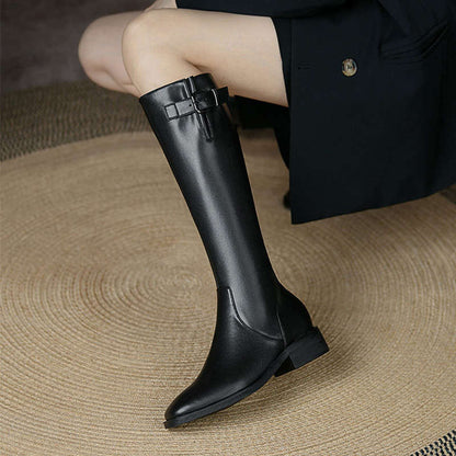 Timeless Tall Leather Riding Boots