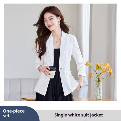 Modern Structured Single-Button Jacket