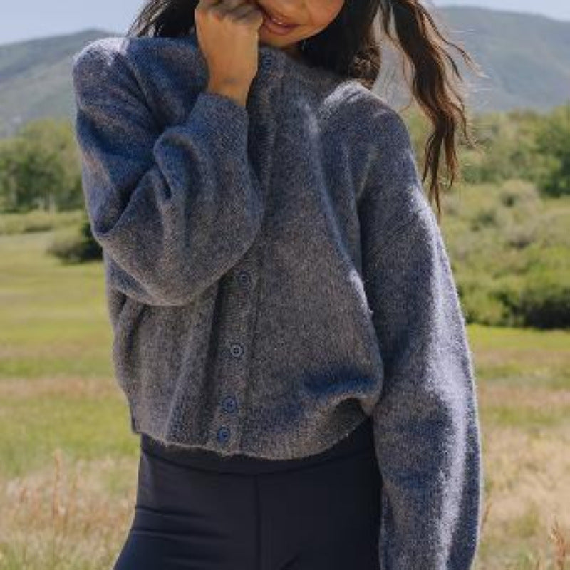 Effortless Fuzzy Knit Layering Sweater