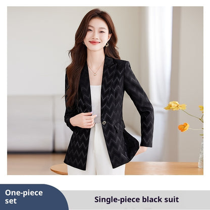 Modern Structured Single-Button Jacket