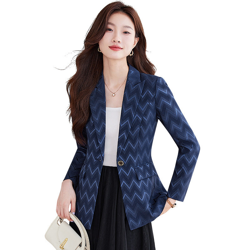 Modern Structured Single-Button Jacket