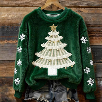 Christmas Retro Green Unisex Sweater