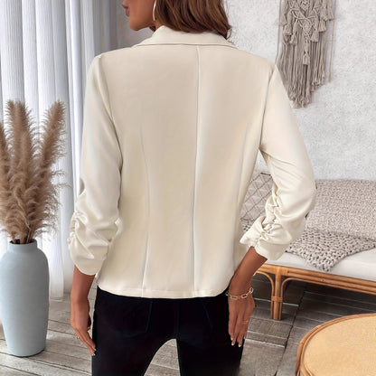 Chic Essential Three-Quarter Sleeve Jacket