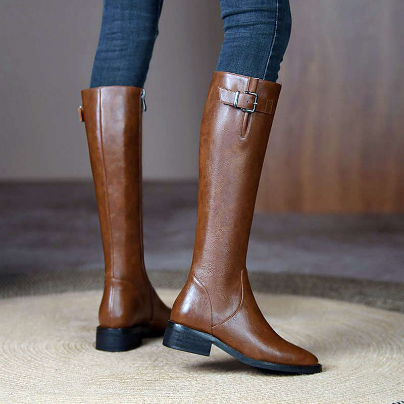 Timeless Tall Leather Riding Boots