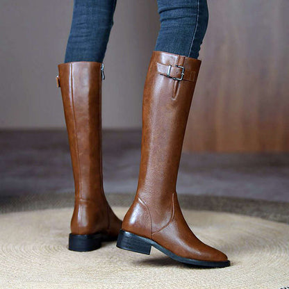 Timeless Tall Leather Riding Boots