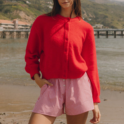 Effortless Fuzzy Knit Layering Sweater