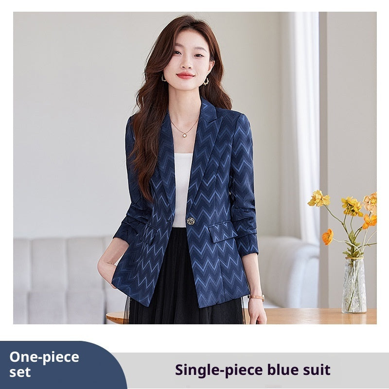 Modern Structured Single-Button Jacket