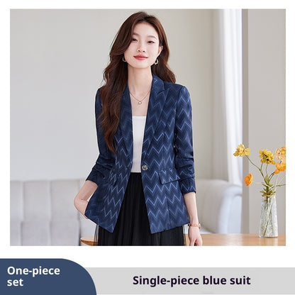 Modern Structured Single-Button Jacket