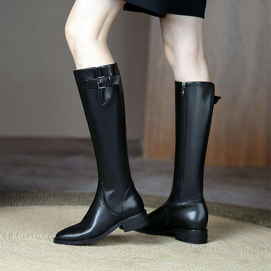 Timeless Tall Leather Riding Boots