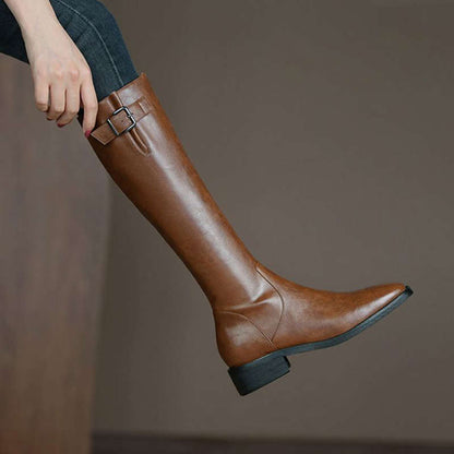 Timeless Tall Leather Riding Boots