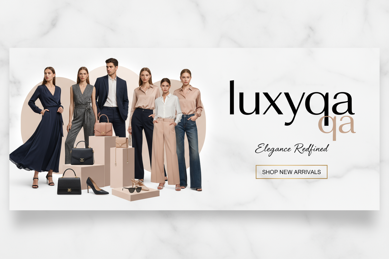 image banner cloting mode name store luxyqa