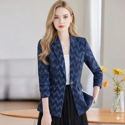 Modern Structured Single-Button Jacket